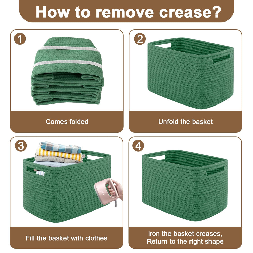 OIASKET foldable baskets recover shape quickly after shipping.