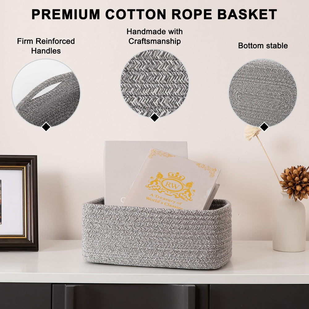 OIASKET woven baskets elevate home decor while keeping items organized
