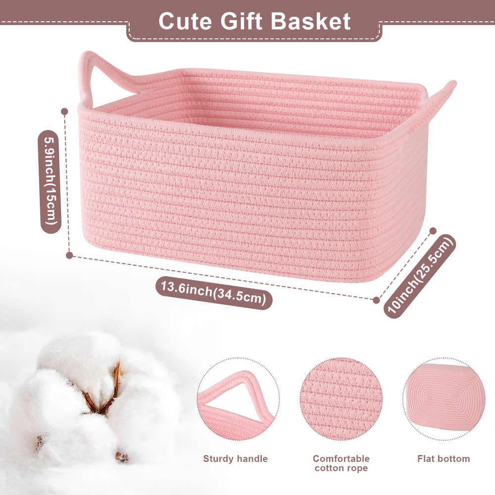 OIASKET handwoven cotton basket shows soft natural fibers and texture.