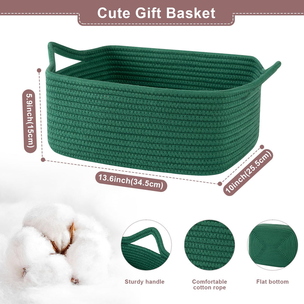 OIASKET handwoven cotton basket highlighting natural texture and durability.