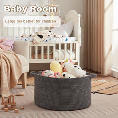 OIASKET large-basket-with-handles features double-reinforced seams for heavy items.