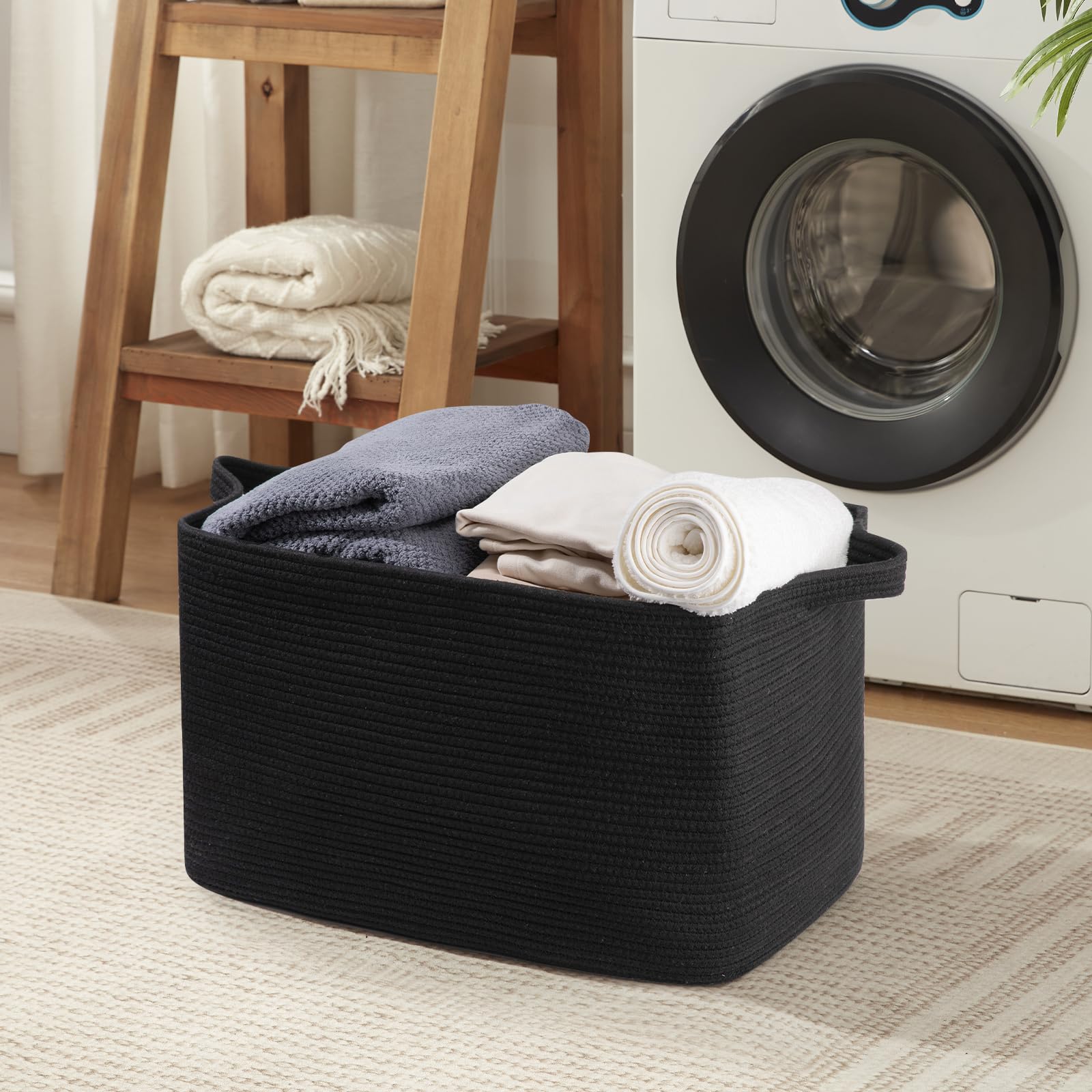 OIASKET large laundry basket keeps towels or clothes neatly contained