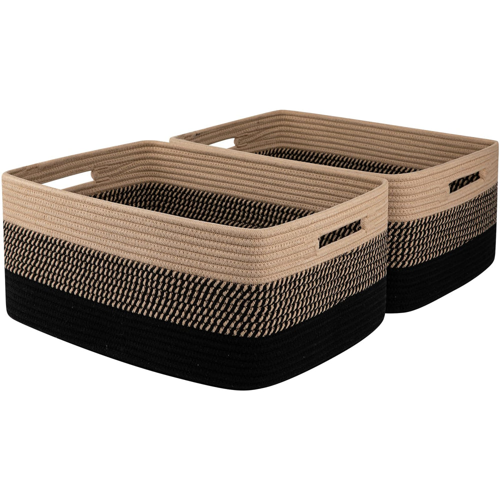 OIASKET large storage basket on shelf helps tidy clothes and toys.