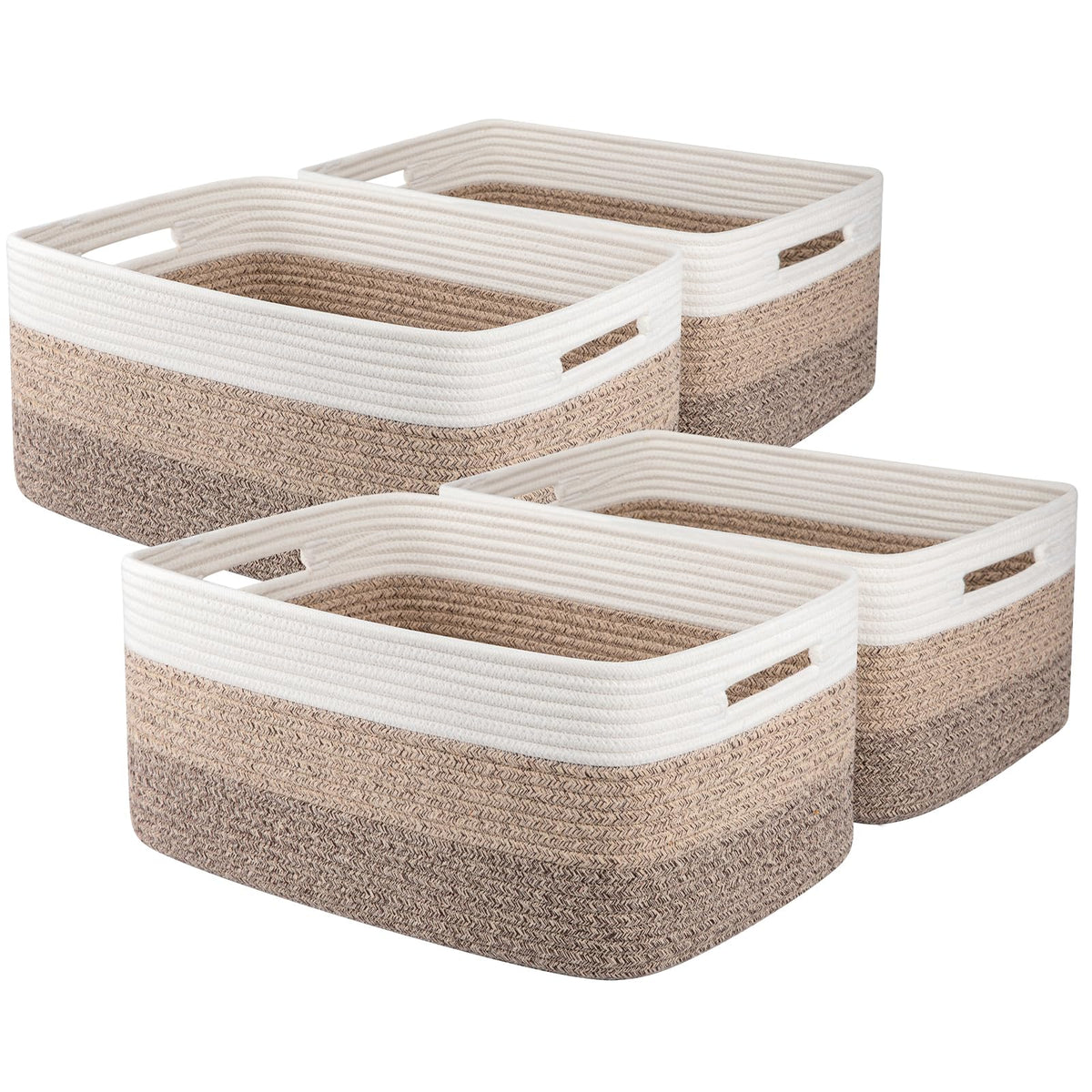 OIASKET gradient yellow storage basket on shelf showing organized space