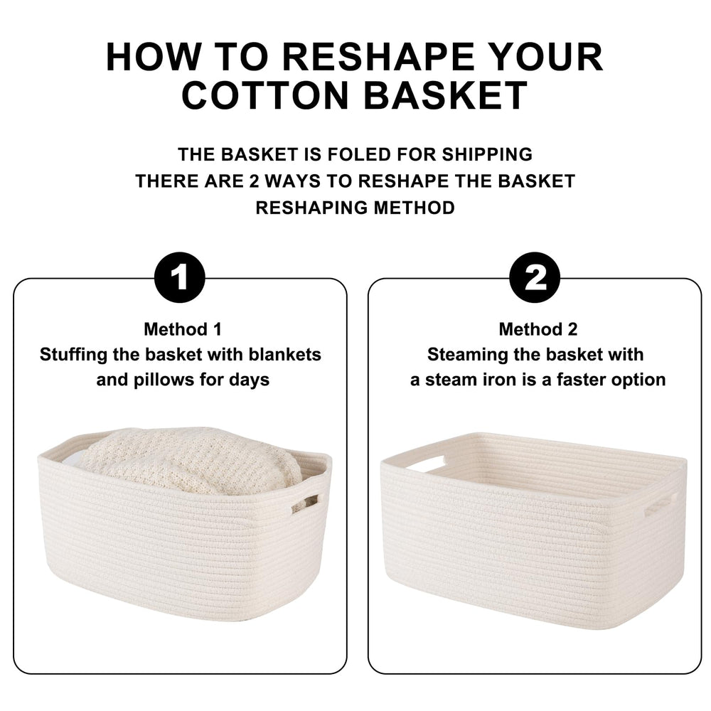 OIASKET laundry or closet basket simplifies folding spaces and quick tidying.