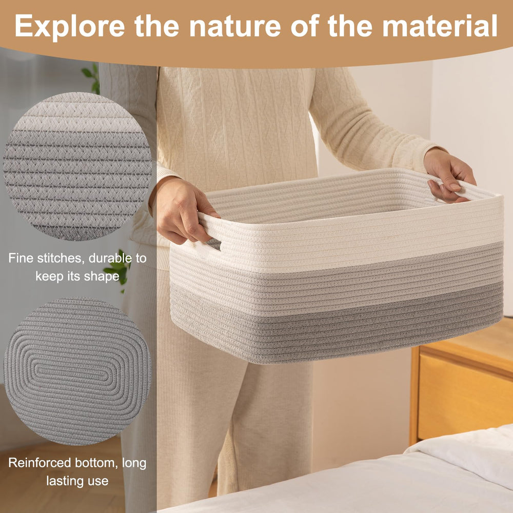 OIASKET living-room decor basket blends minimalism with practical storage.