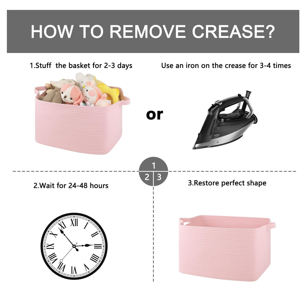 OIASKET machine-washable basket remains neat with regular maintenance.