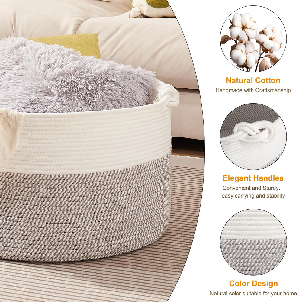 OIASKET multifunction basket fits bedroom, living room, and nursery storage.