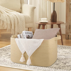 OIASKET natural cotton rope material emphasizes soft touch and skin-friendly design.