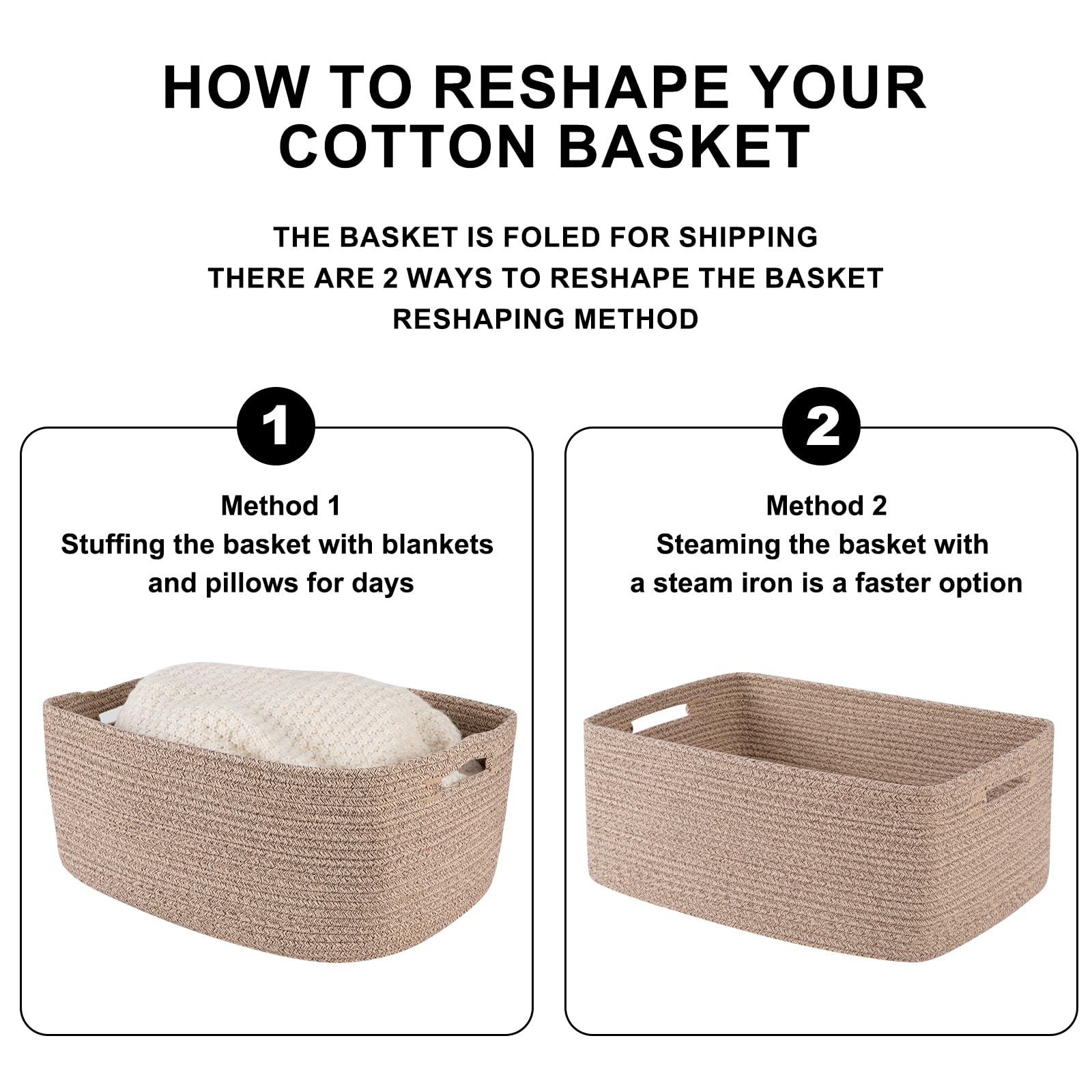 OIASKET nursery storage basket suitable for everyday essentials.