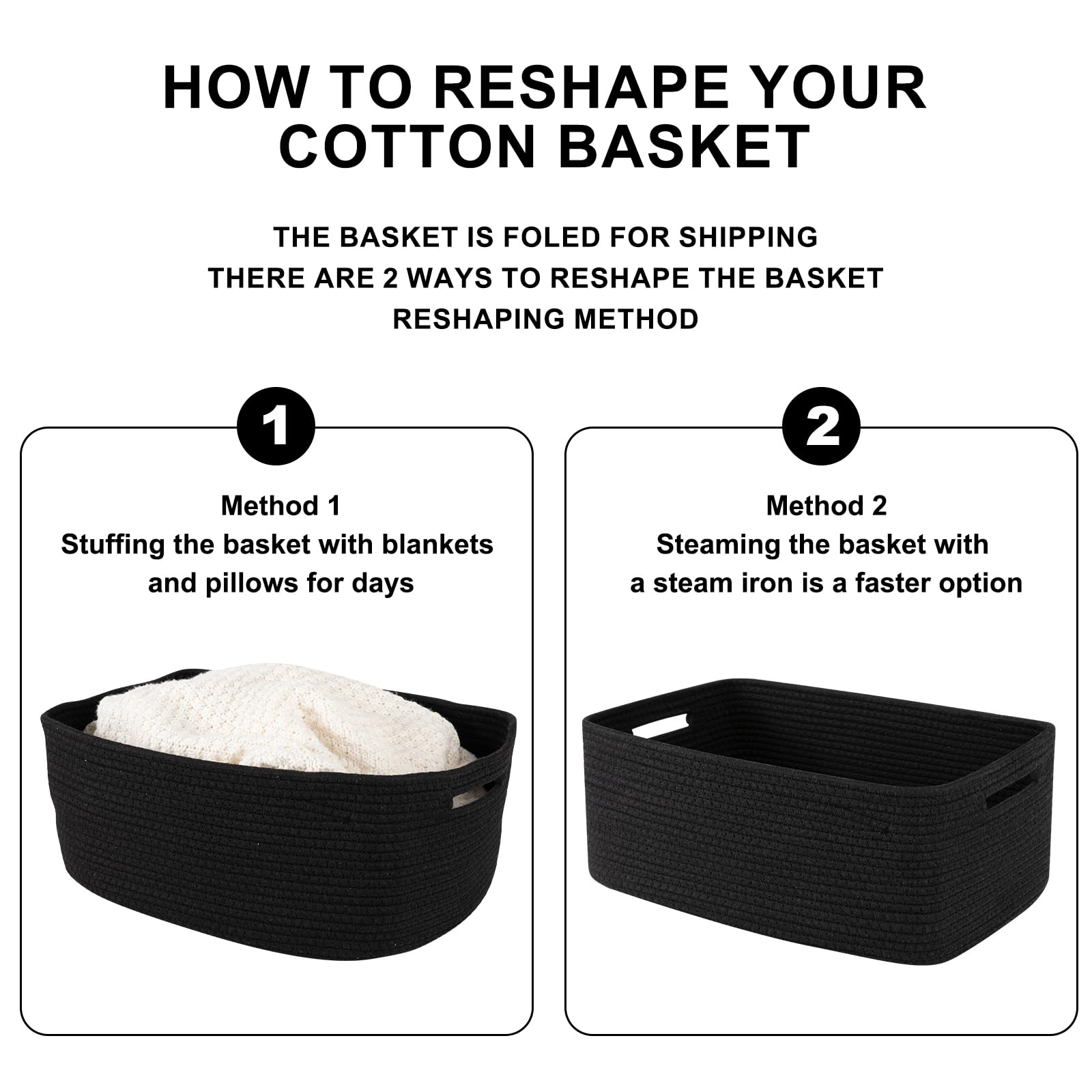 Oiasket shelf storage bin boosts space and easy access.