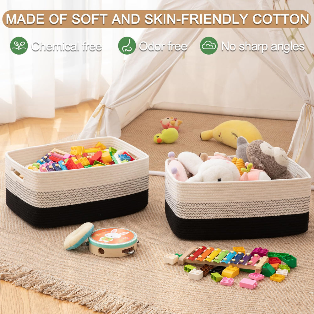 OIASKET storage basket ideal for blankets, throws, or extra pillows.