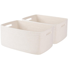 OIASKET storage basket on shelves offers easy access and organized clothes, blankets, or linens.