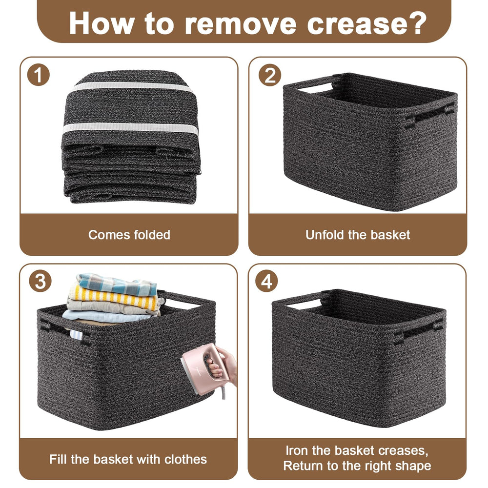 OIASKET multi-color option demonstrates versatile storage for books and clothes.