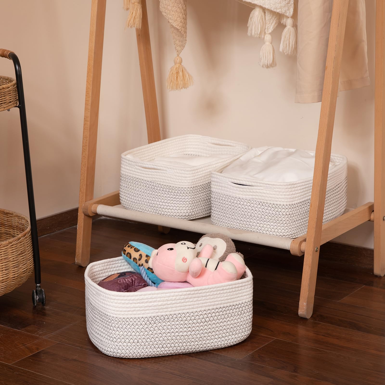OIASKET baskets storing clothes and towels for closet organization