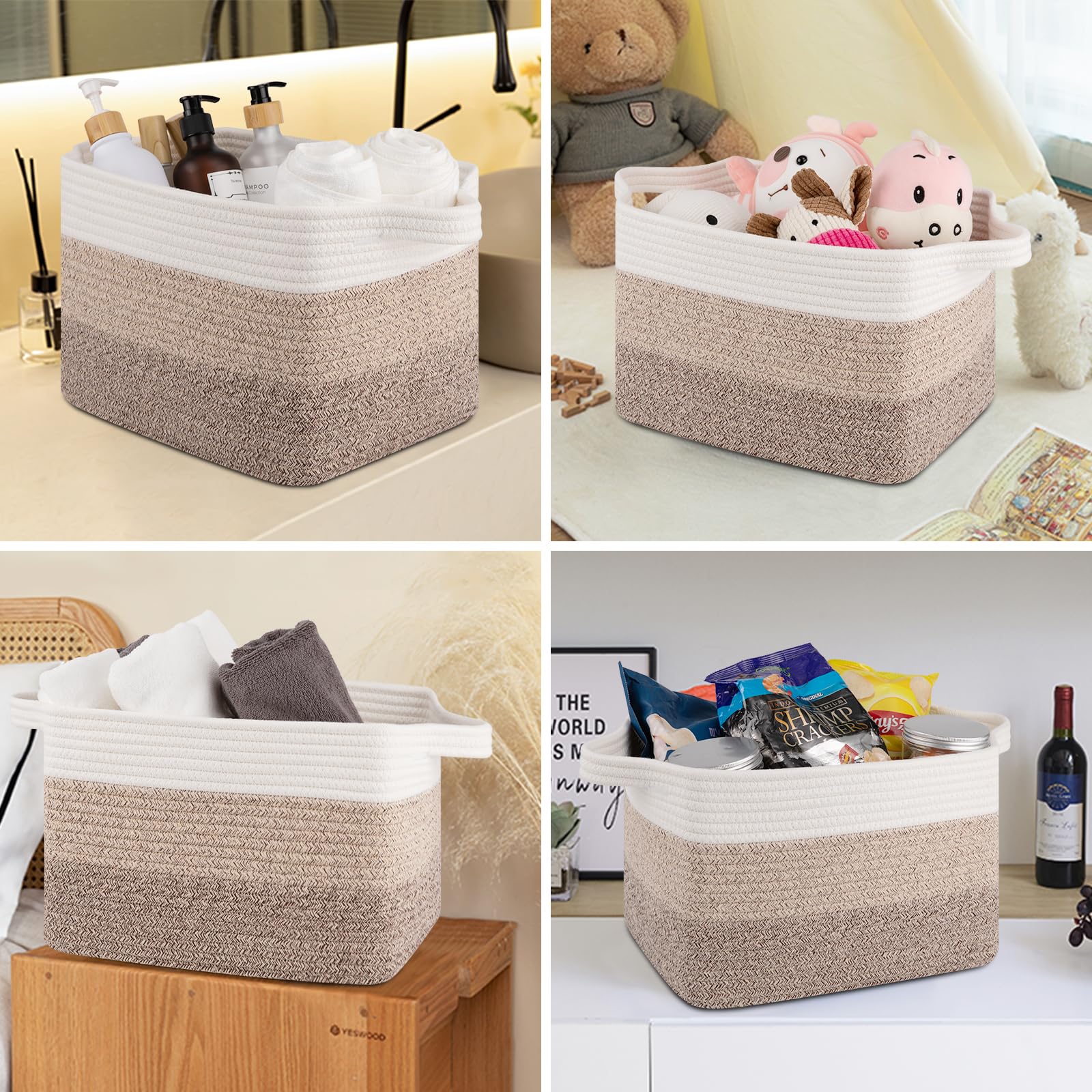 OIASKET storage baskets clothes wardrobe fit neatly on shelves for everyday sorting.