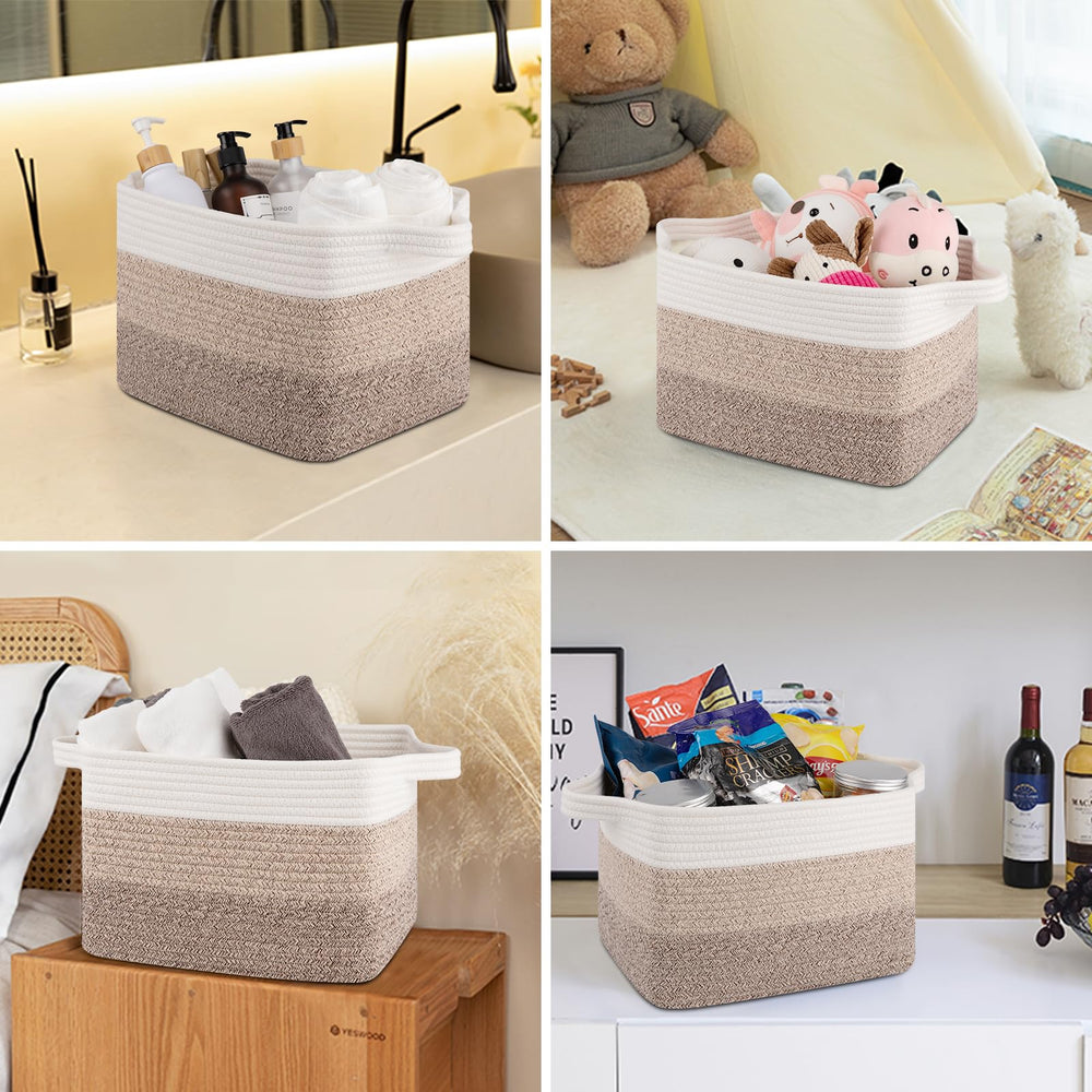 OIASKET storage baskets cotton rope detail emphasizing softness and durability.