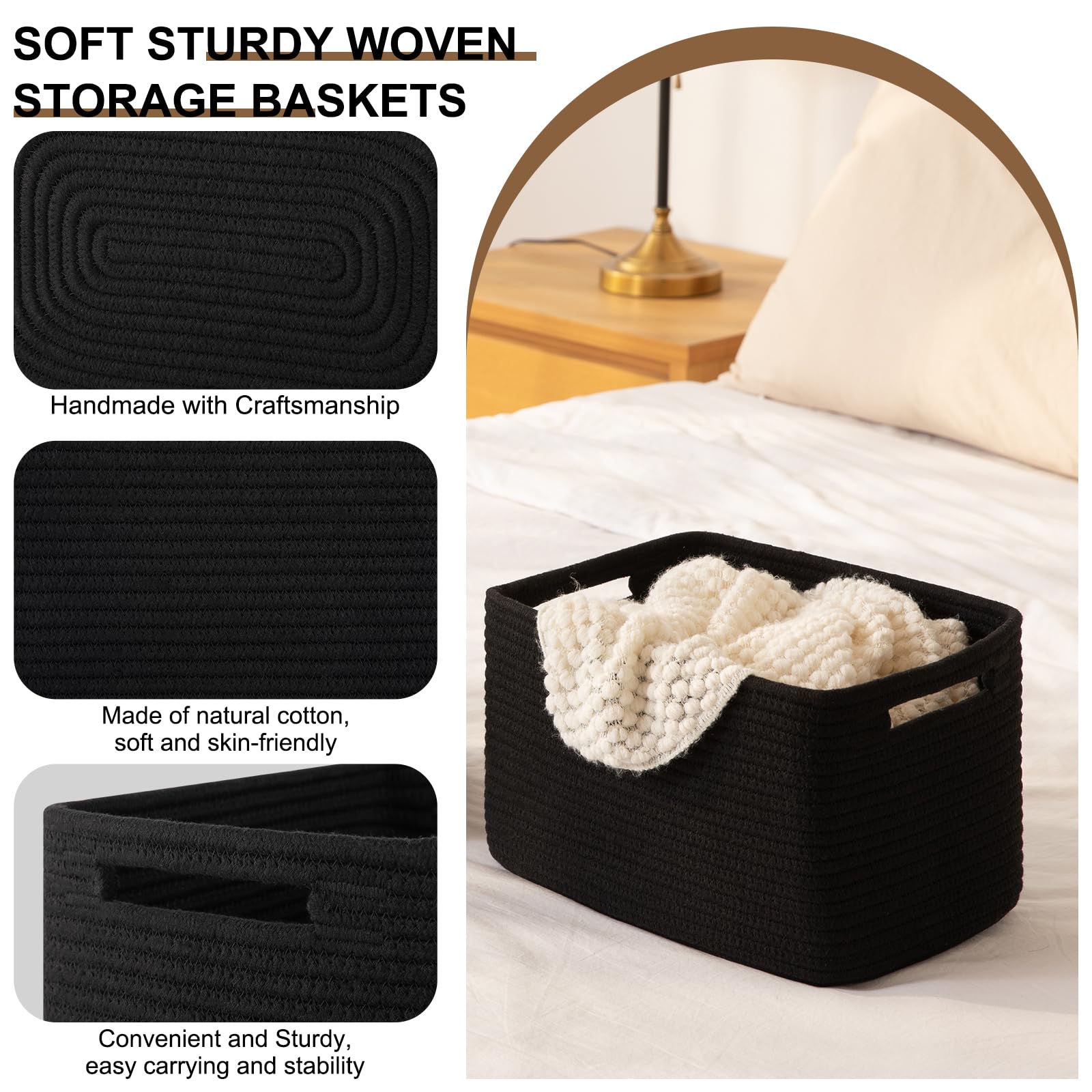 OIASKET storage baskets folded flat, space-saving flexibility in action.