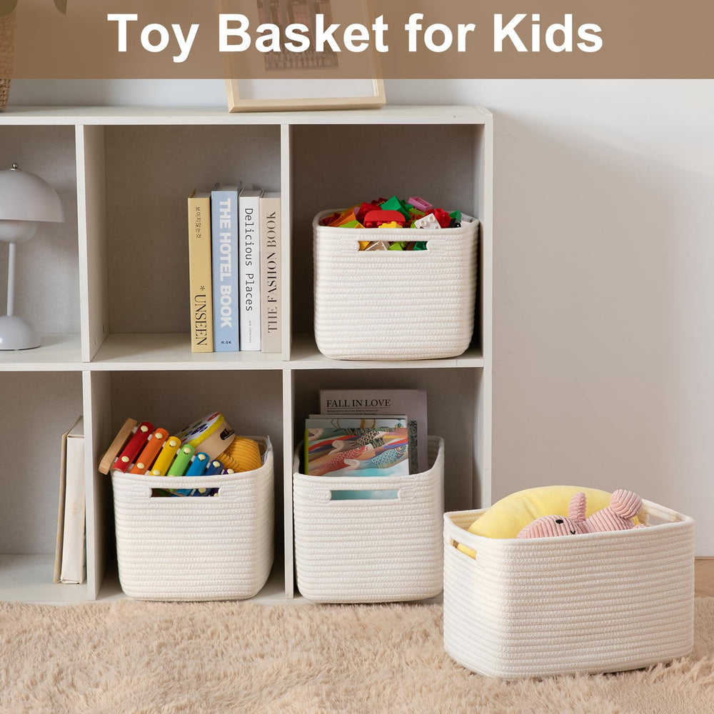 OIASKET storage baskets living room scene pairs decorative look with practical storage.