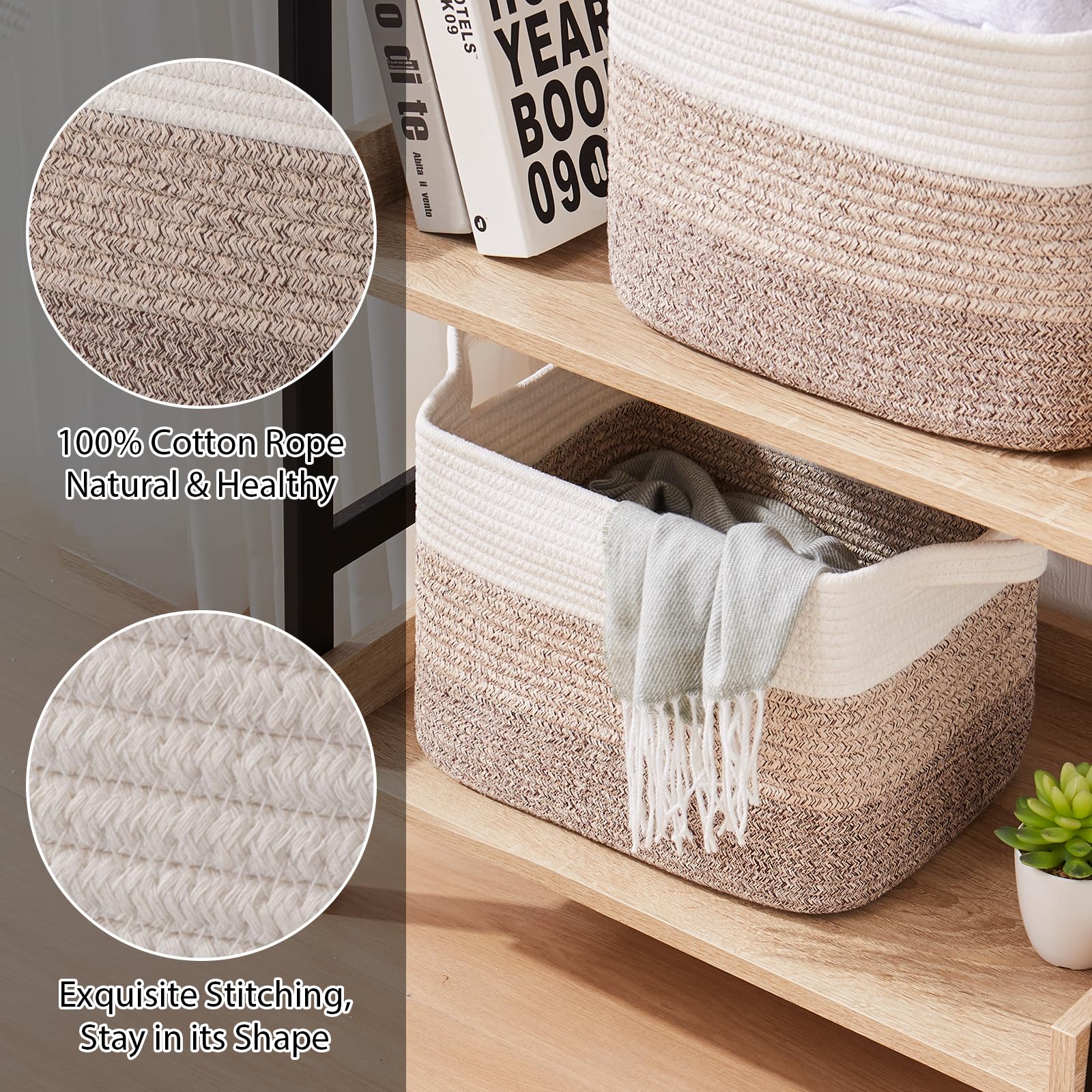 OIASKET storage baskets nursery towels use communicates tidy bath and diaper area.