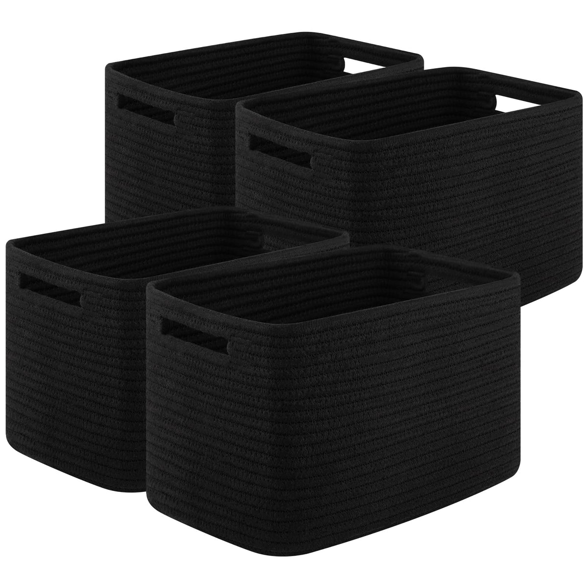 OIASKET storage baskets on a shelf, organized and stylish storage solution.