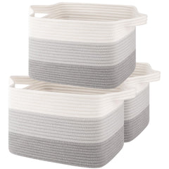 OIASKET storage baskets rectangle front gradient grey ideal for neat shelf organization