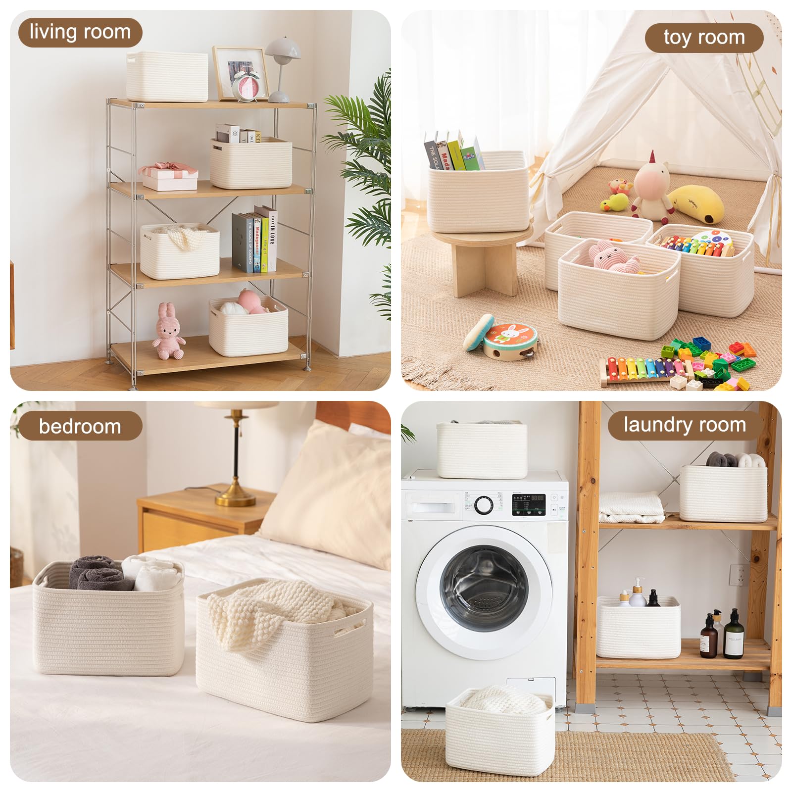 OIASKET storage baskets toy storage bin proves kid-friendly organization.