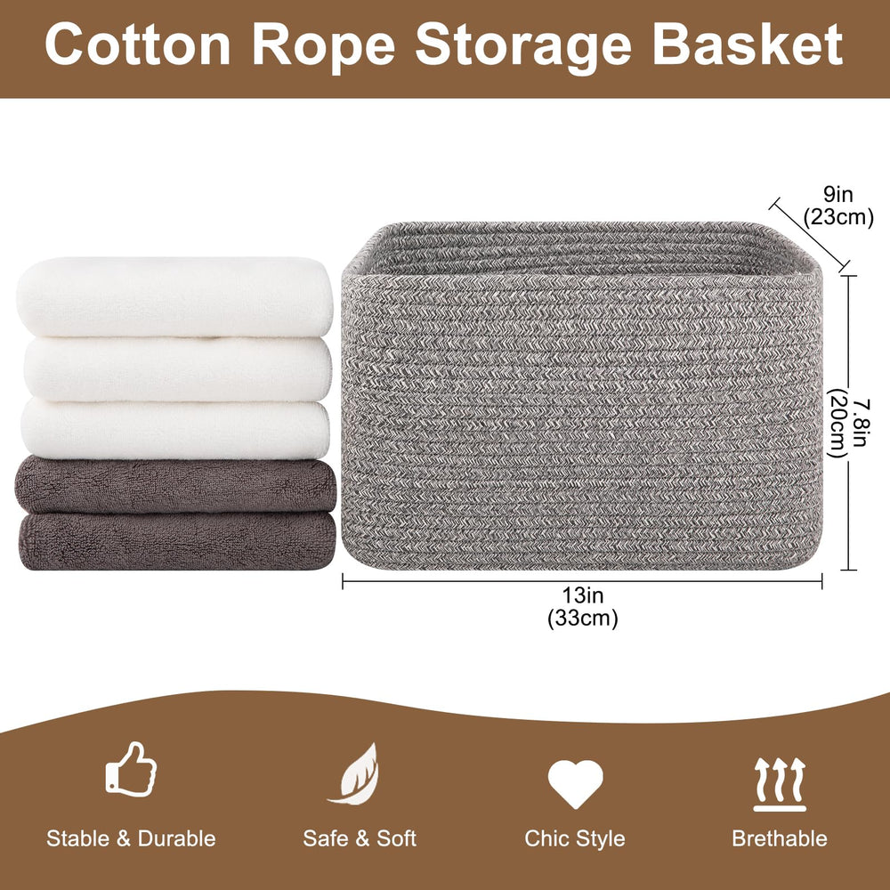 OIASKET storage basket with sturdy handles for easy toy transport.