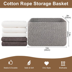 OIASKET storage basket with sturdy handles for easy toy transport.