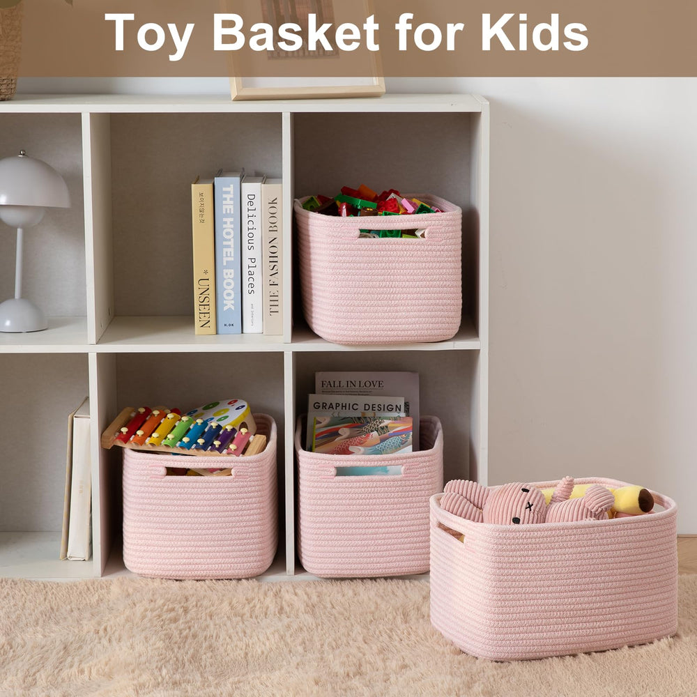 OIASKET pink basket folded-flat for compact storage