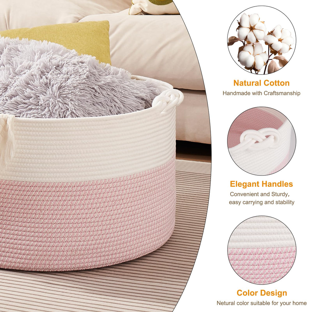 OIASKET storage basket in toy room demonstrates clutter-free organization.