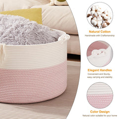 OIASKET storage basket in toy room demonstrates clutter-free organization.