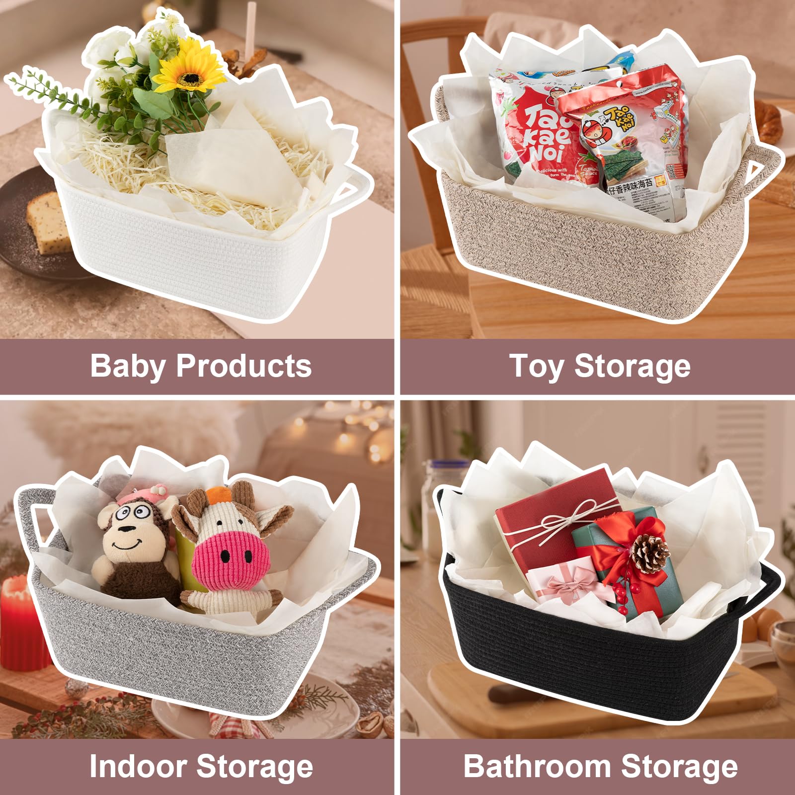 OIASKET toy storage for dog toys and small items in living spaces