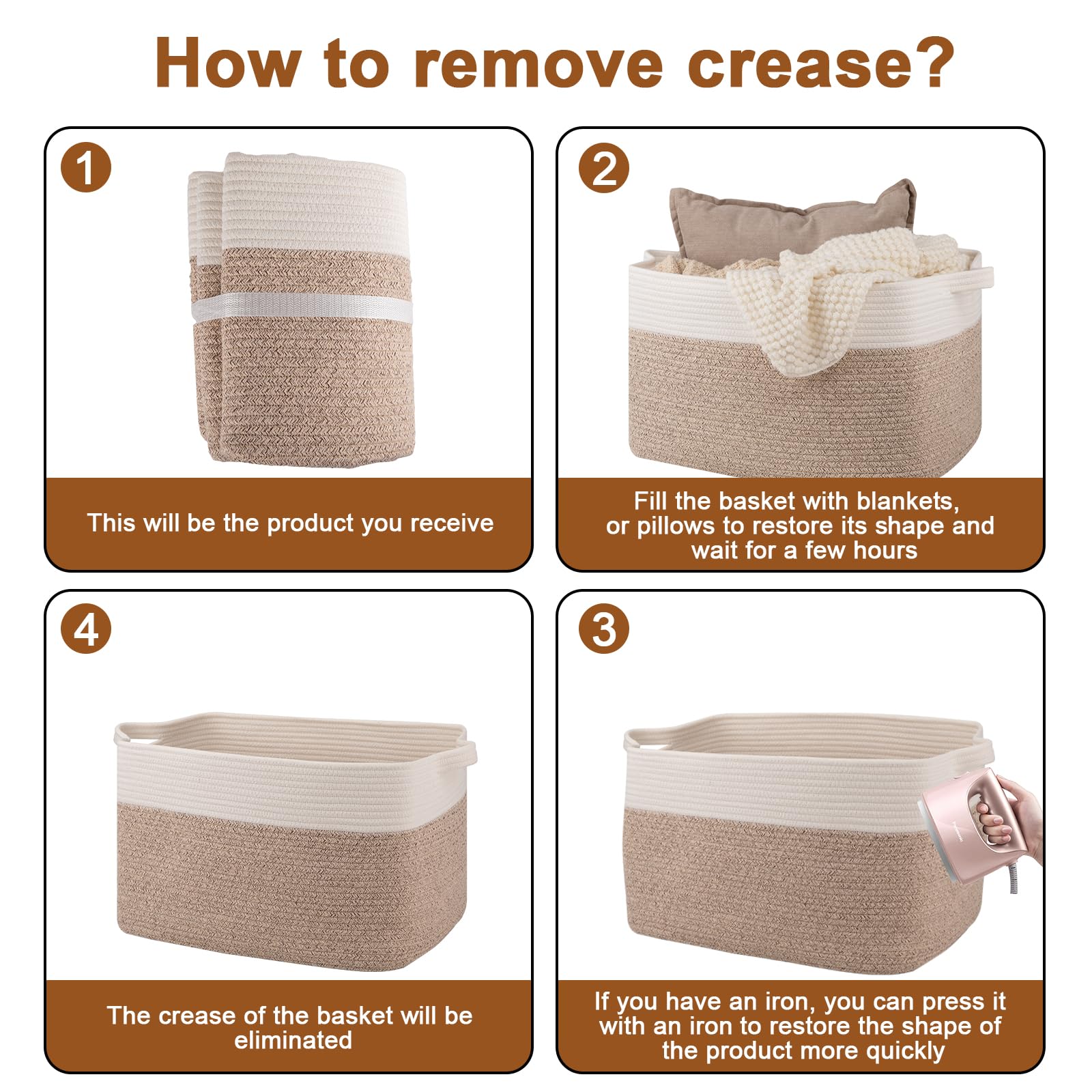 OIASKET washable and durable basket designed for long-term home use.