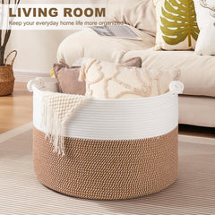 OIASKET XXL basket rope weave close-up, soft yet durable for kids and pets.