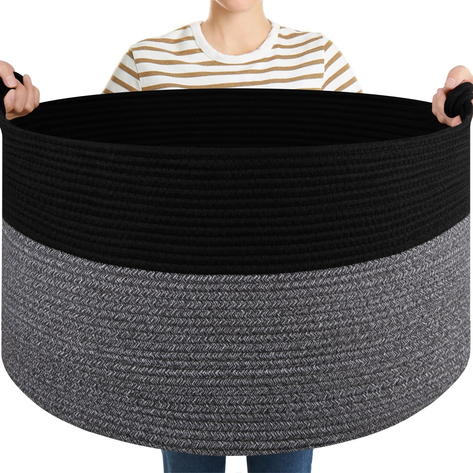OIASKET XXL close-up of soft cotton rope texture and craftsmanship