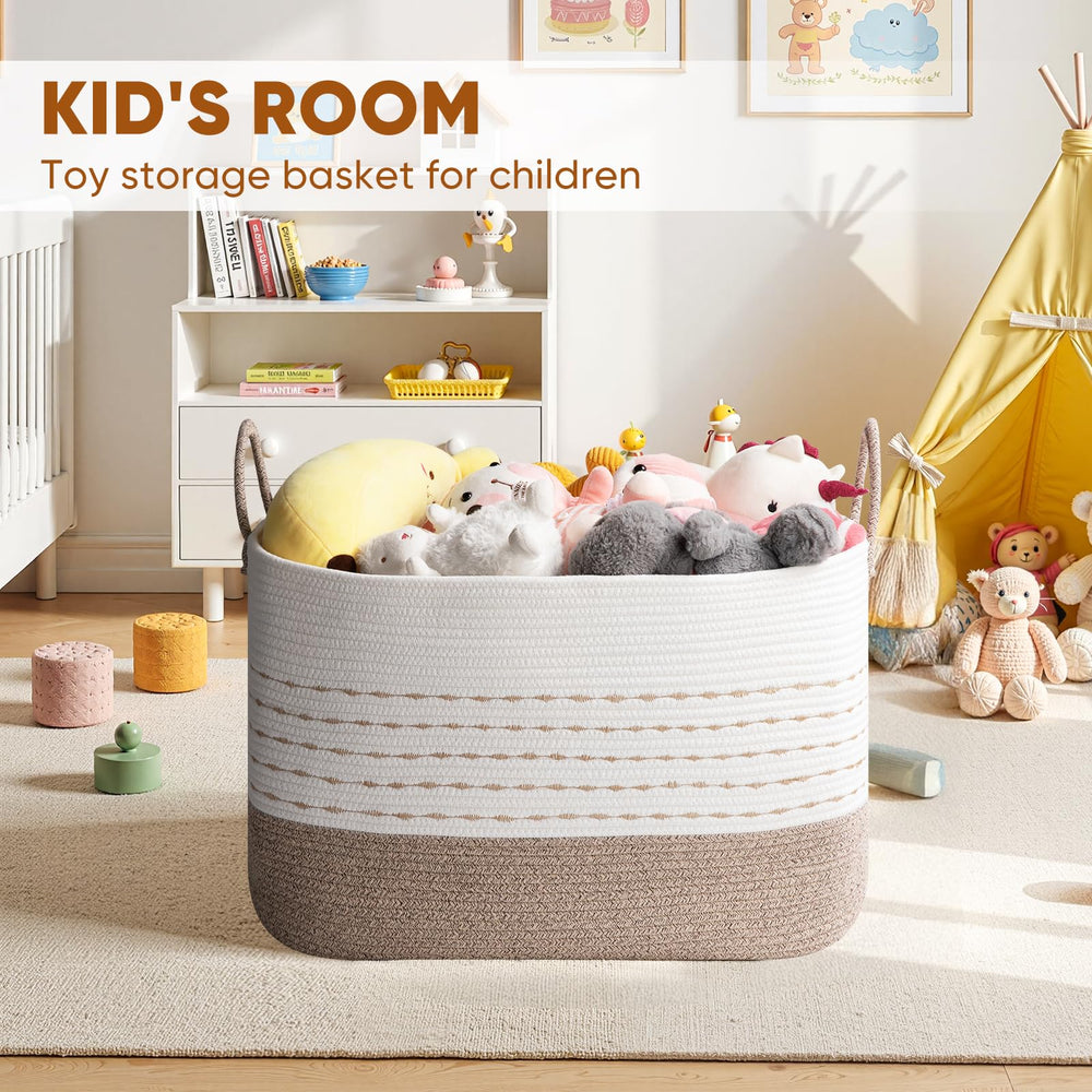 OiASKET XXL in laundry room organizing towels and linens efficiently