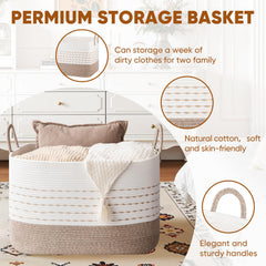 OiASKET XXL rectangle basket with handles for easy transport of items