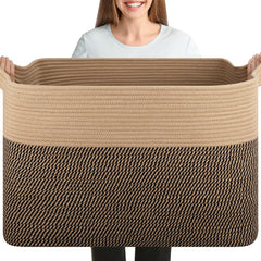 OIASKET XXXL basket folded-rectangle shows compact storage for small spaces and easy organization.