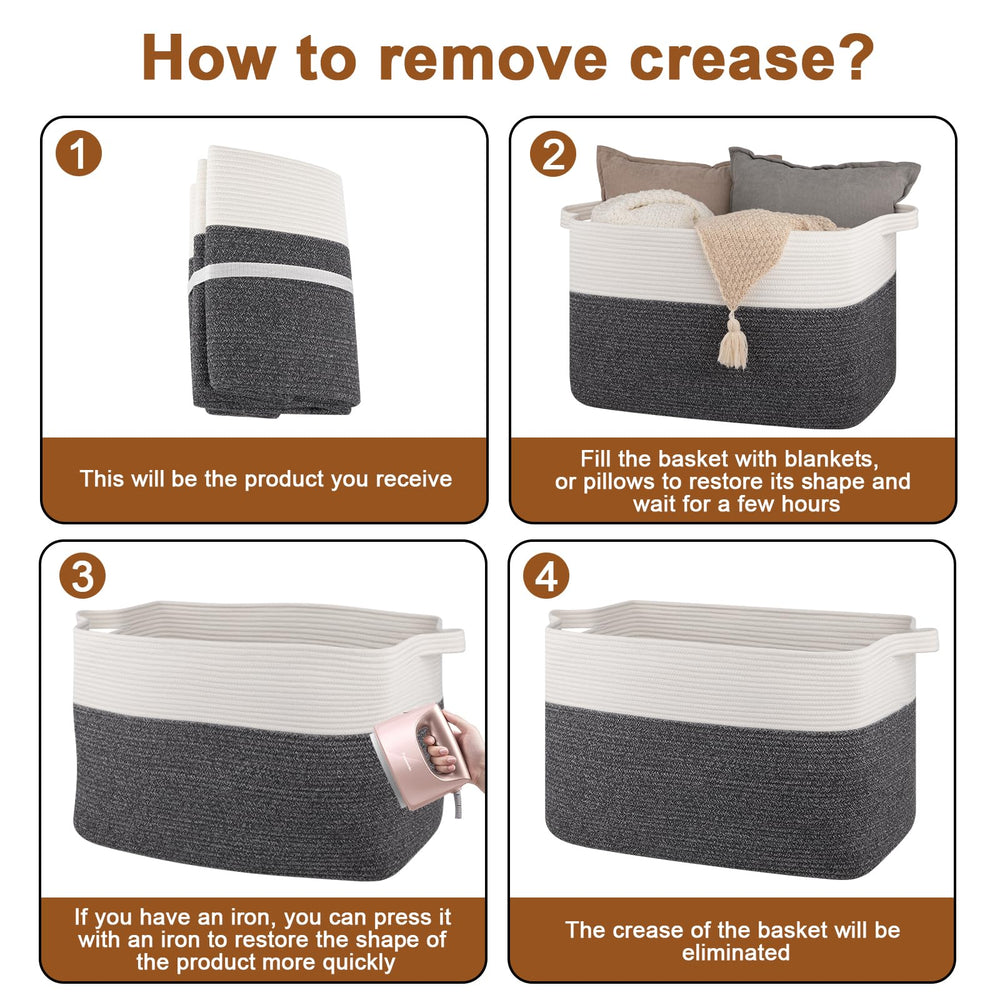 OIASKET XXXL easy-care basket is machine-washable for long-term use.