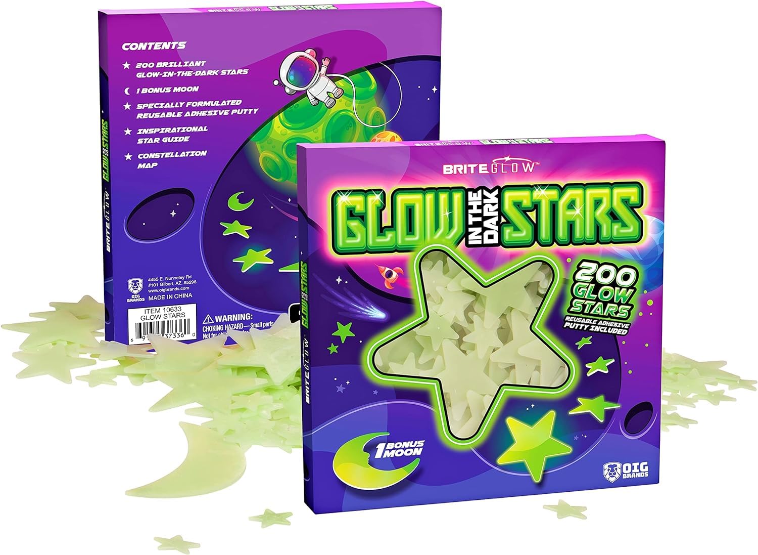 OIG Brands glow stars bring a playful space vibe to bedrooms.