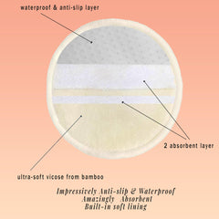 Oiikain bamboo viscose top layer visible for soft skin contact and slip-free wear.