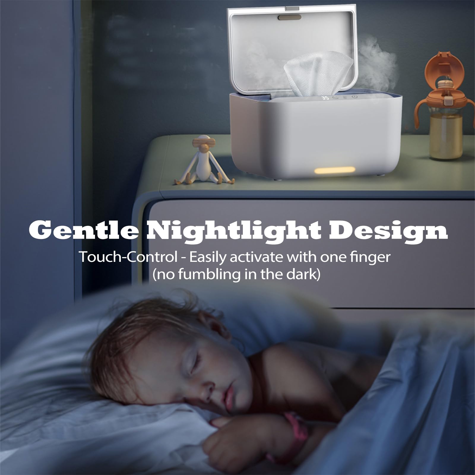 OIIKQDML baby-wipe-warmer-3in1-design-holds towels-and-masks for versatile storage.