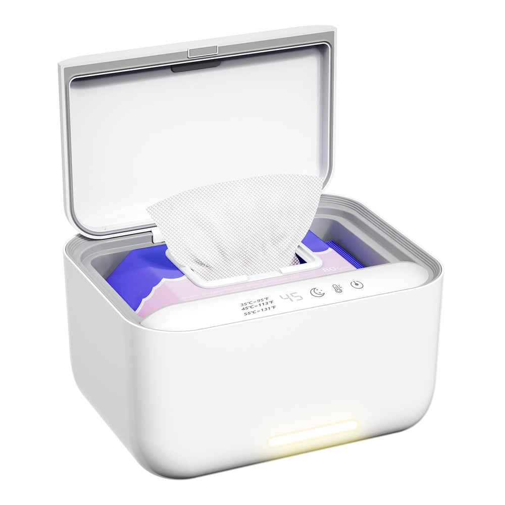 OIIKQDML baby-wipe-warmer-front-view shows even heat for comfortable diaper changes.