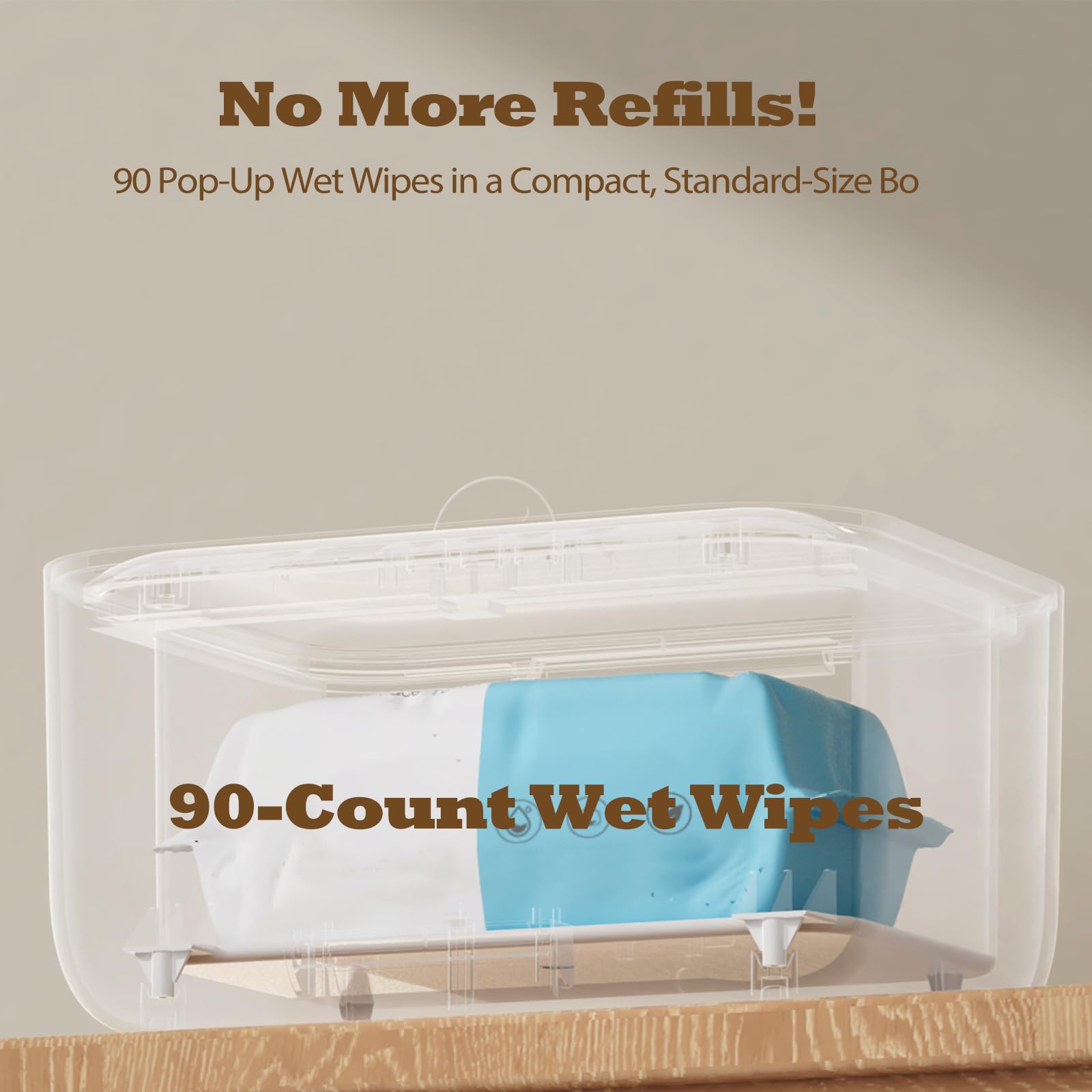 OIIKQDML wipe warmer bulk-wipes capacity holds 100+ wipes without frequent refills.