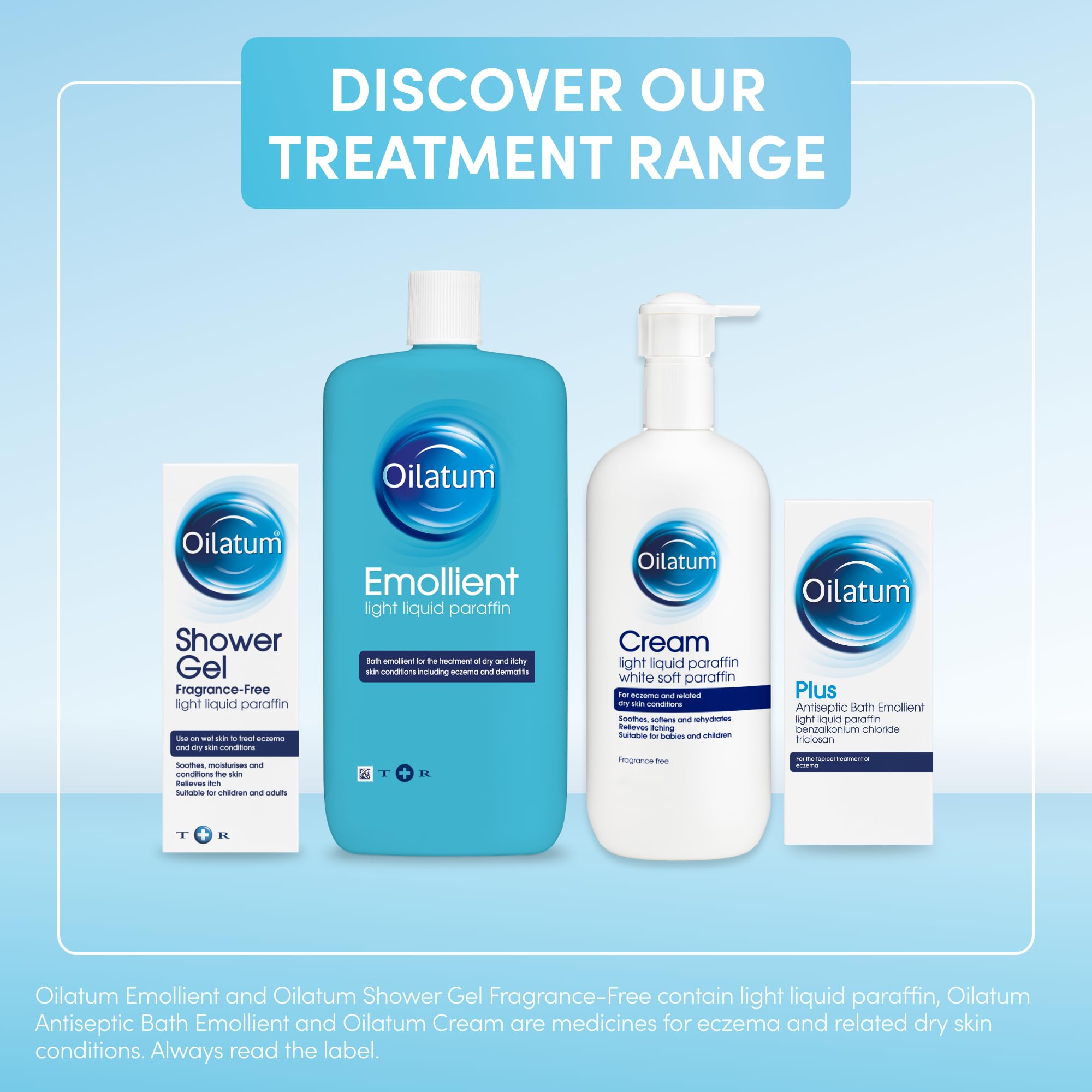 Oilatum Emollient 500ml skin hydration close-up emphasizes soothing, moisturised skin.