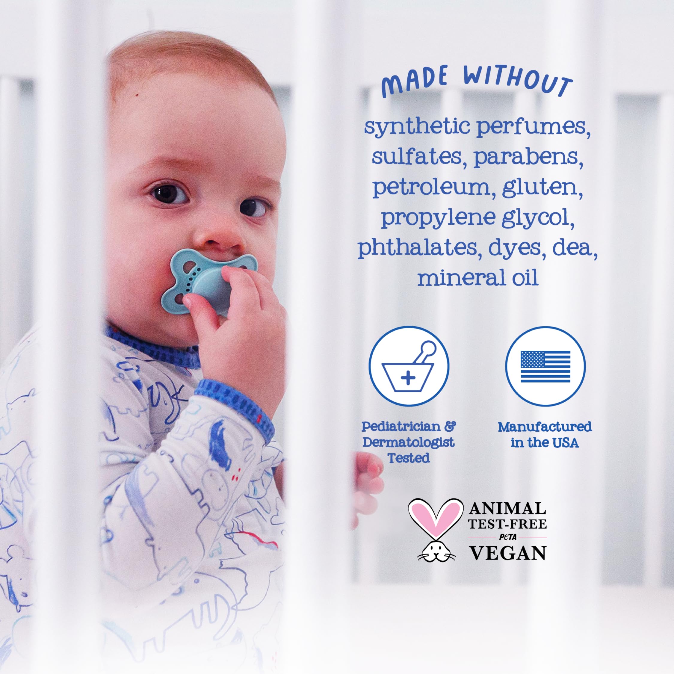 Oilogic Baby Safe Formula emphasizing gentle cleansing with natural ingredients