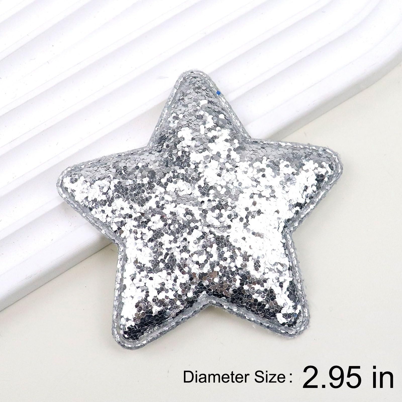 OIUUBBII silver star clip fits thin and thick hair securely.