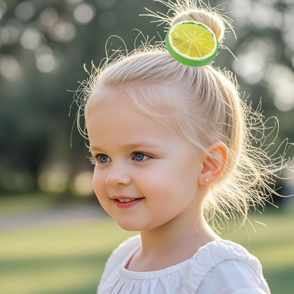 OIUUBBII Lemon Girls Bow Clip gentle grip for baby and kids' fine hair