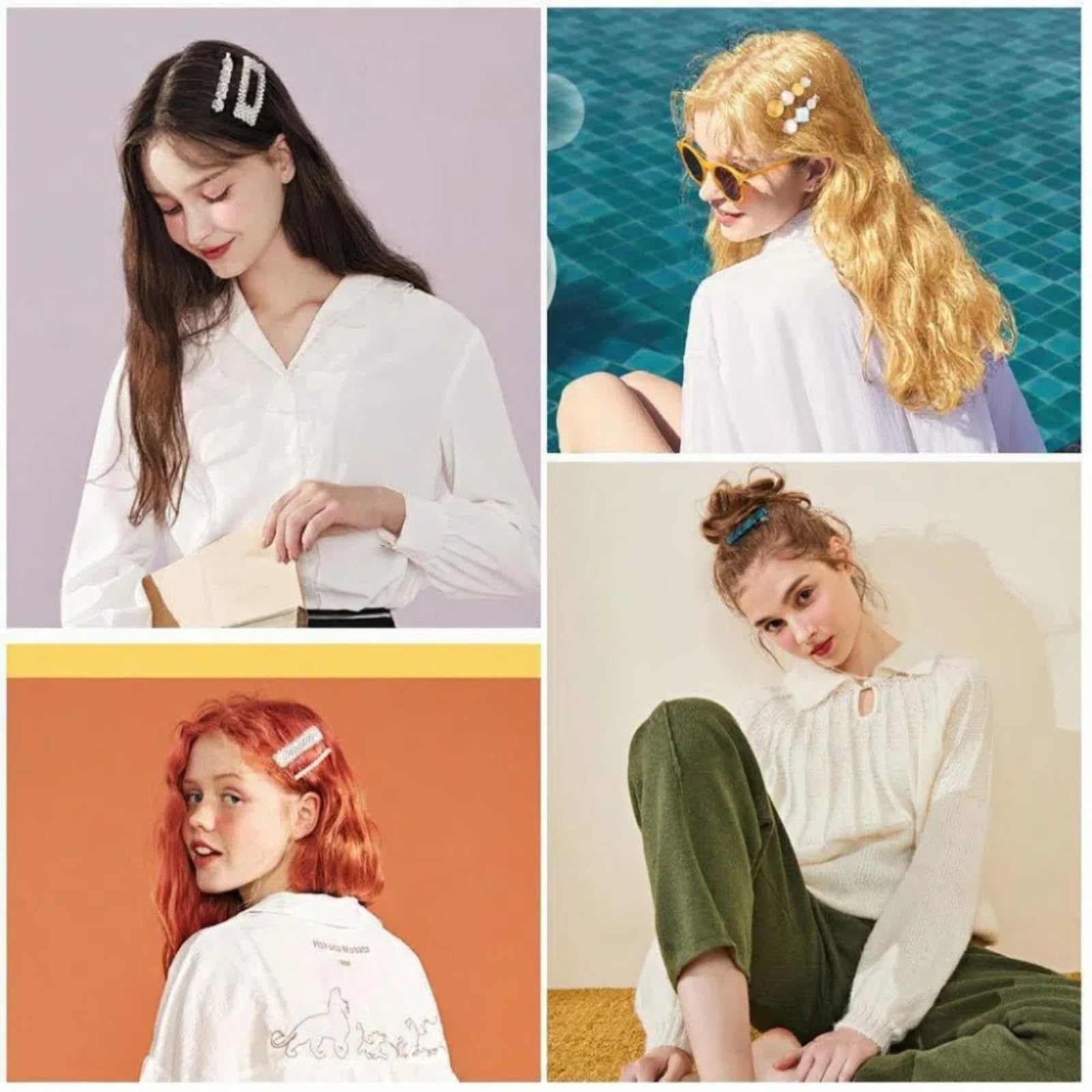 OJKIUH metal hair clips in varied styles offer strong hold